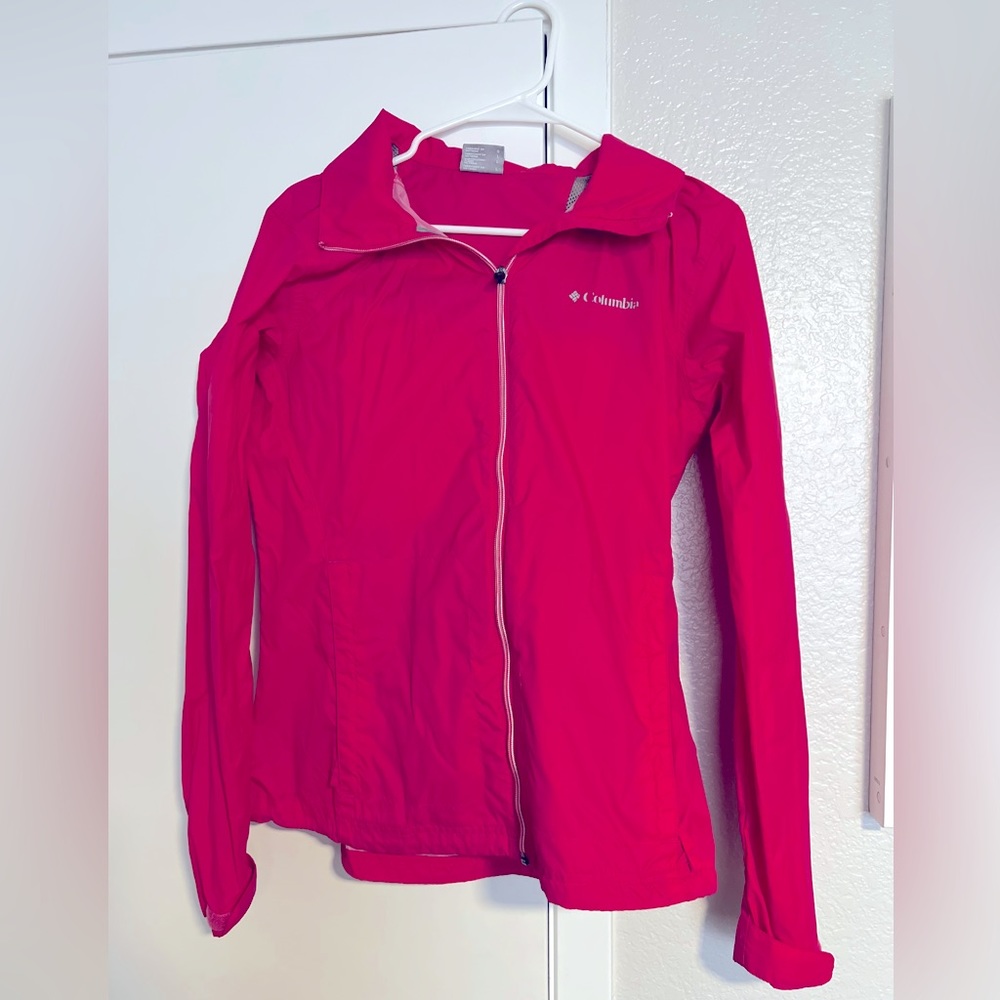 Pink Columbia rain coat size L